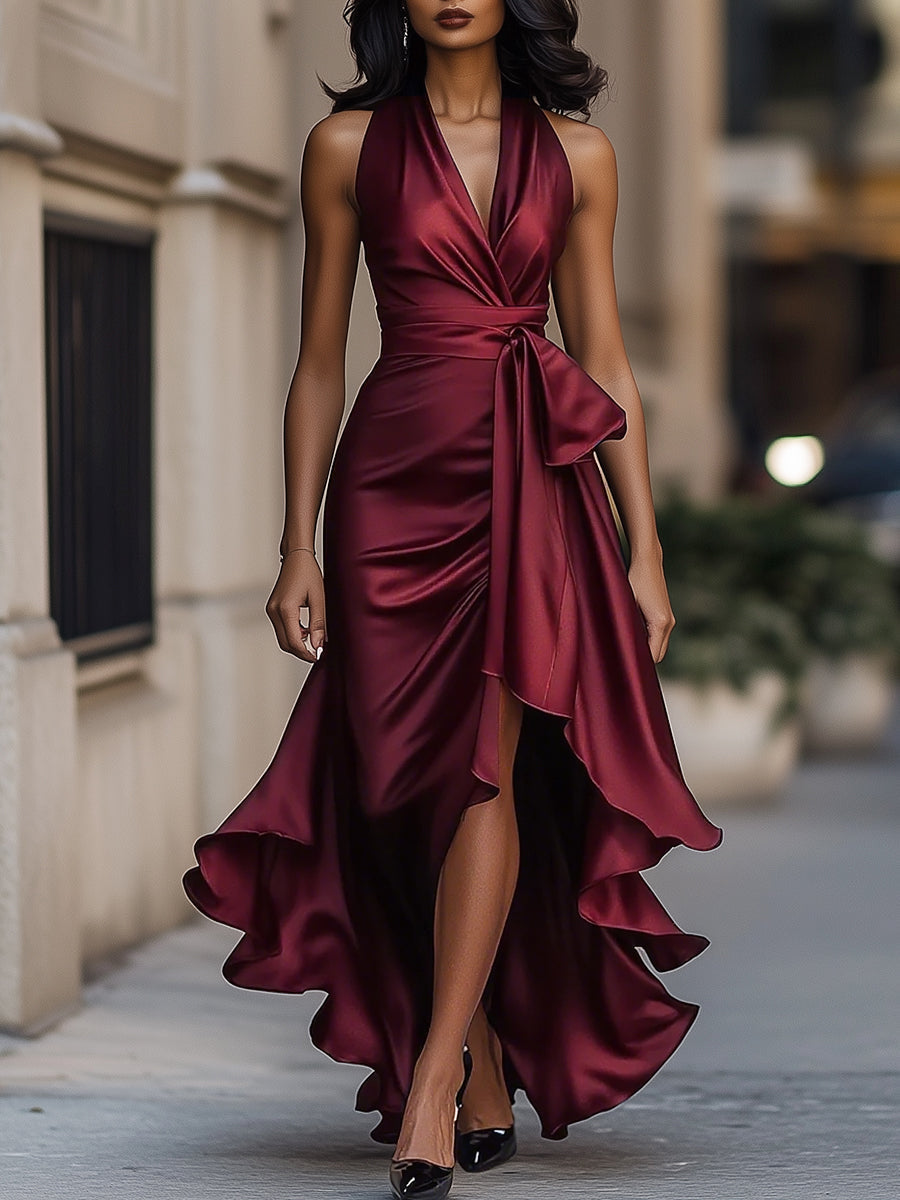 Amelya | Evening Wrap Dress