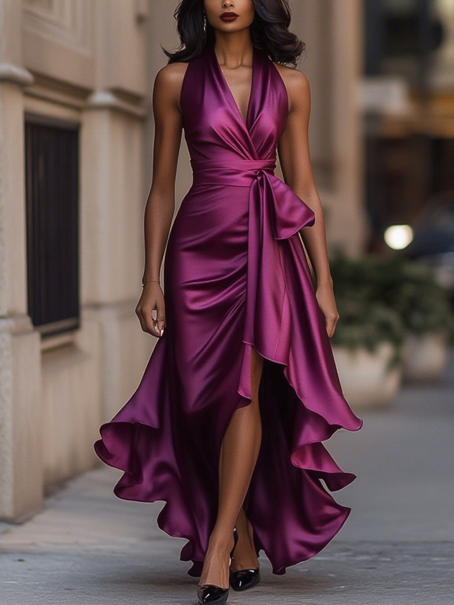 Amelya | Evening Wrap Dress