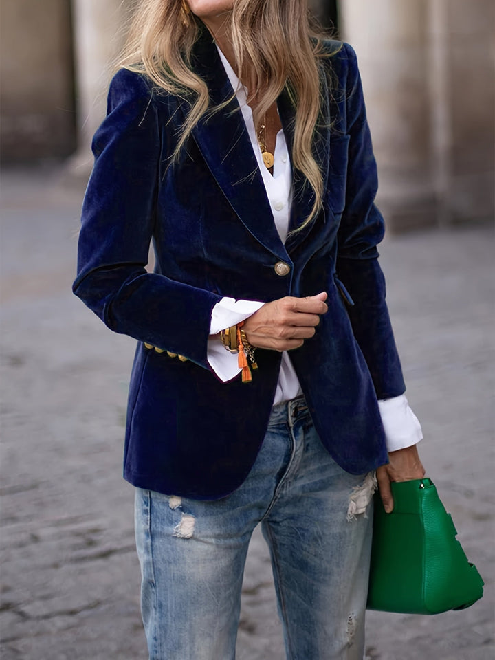 Elizabeth | Elegance Velvet Blazer