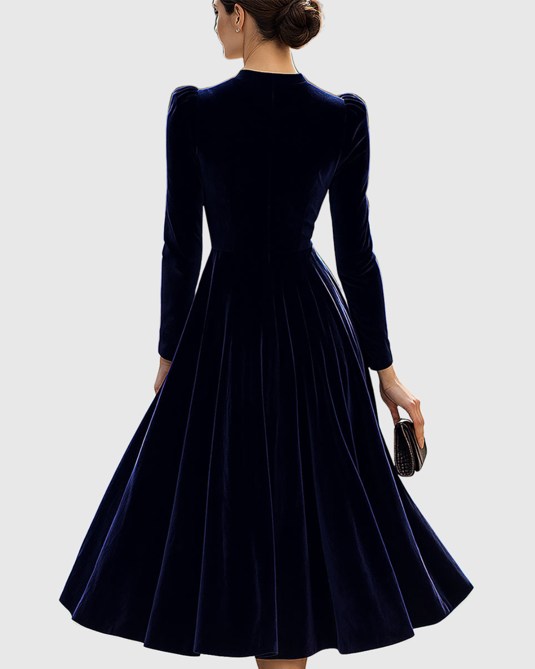 Sibella | Navy Long-Sleeve Dress