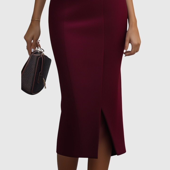 Ruby | Burgundy Sleeveless Dress