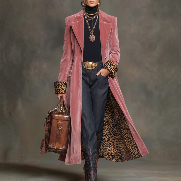 Evelyn | Velvet Elegant Winter Coat