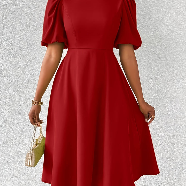 Clara Bloom | Refined Black Midi Dress