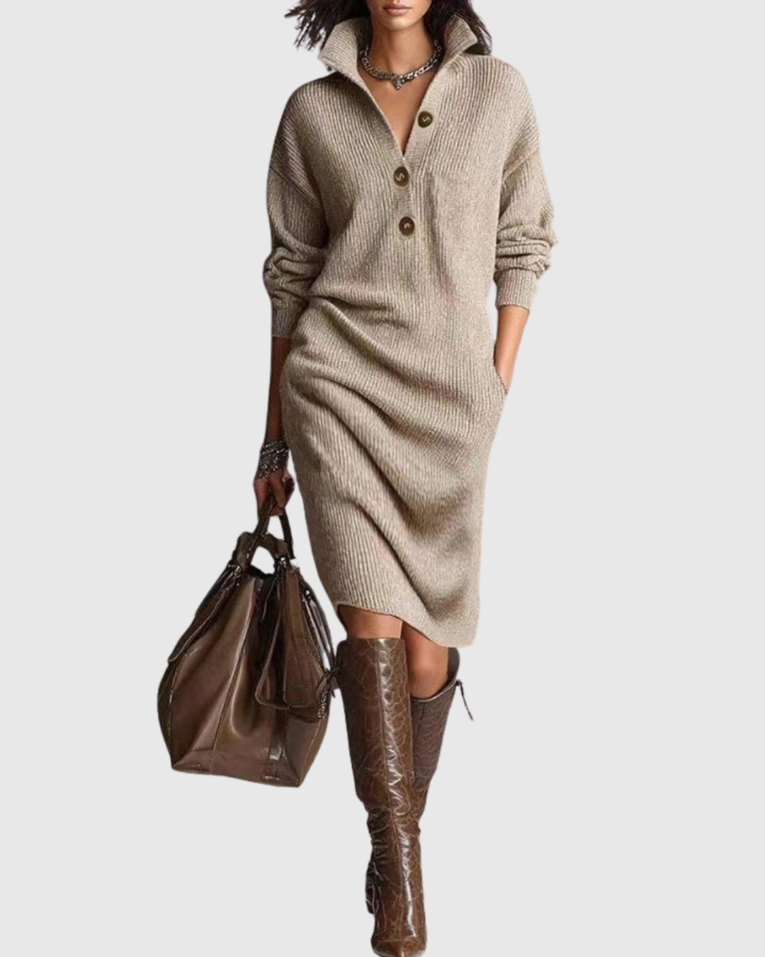 Arianell | Pure Wool Winter Knit Dress