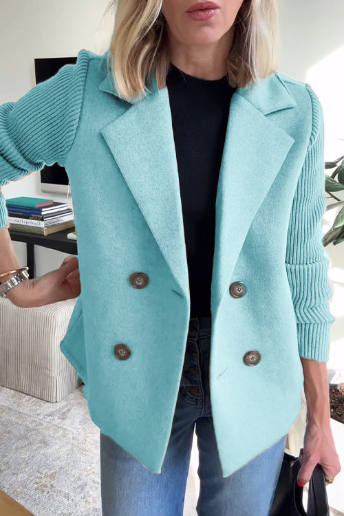 Mikkie - The Soft Ribbed Blazer Coat