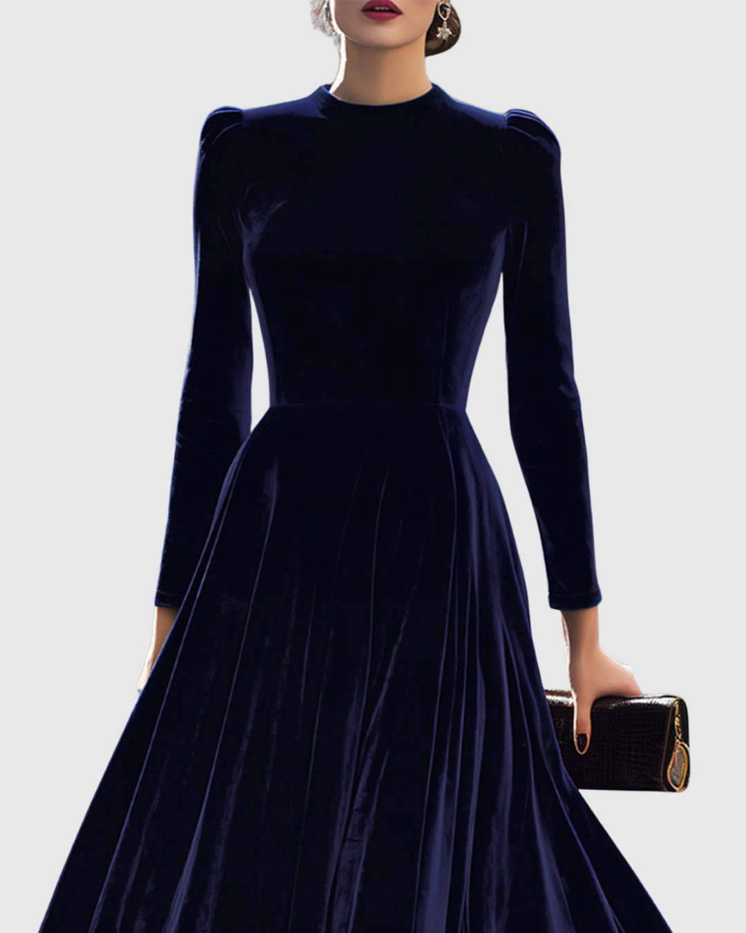 Sibella | Navy Long-Sleeve Dress