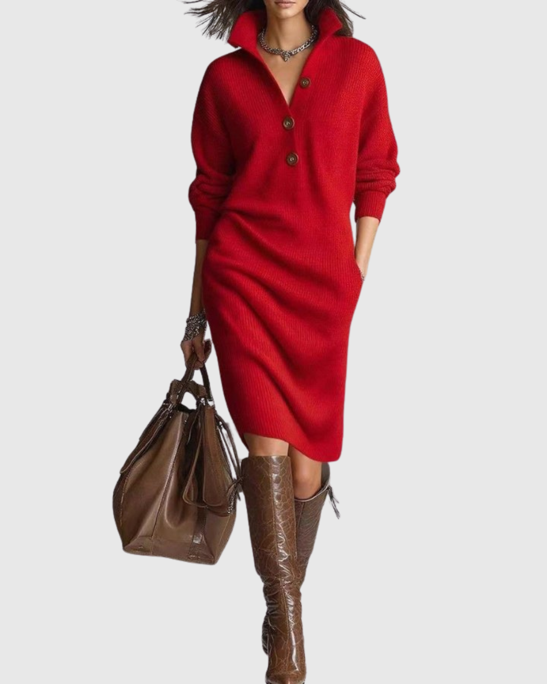 Arianell | Pure Wool Winter Knit Dress