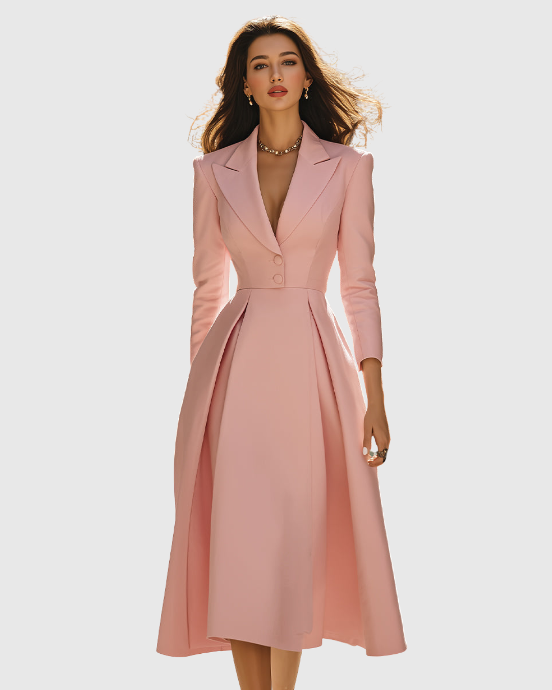 Ceryth | Elegant Pleated Blazer Dress