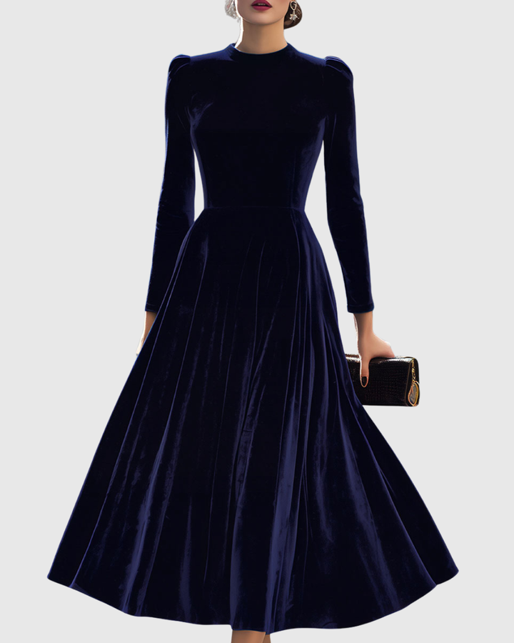 Sibella | Navy Long-Sleeve Dress