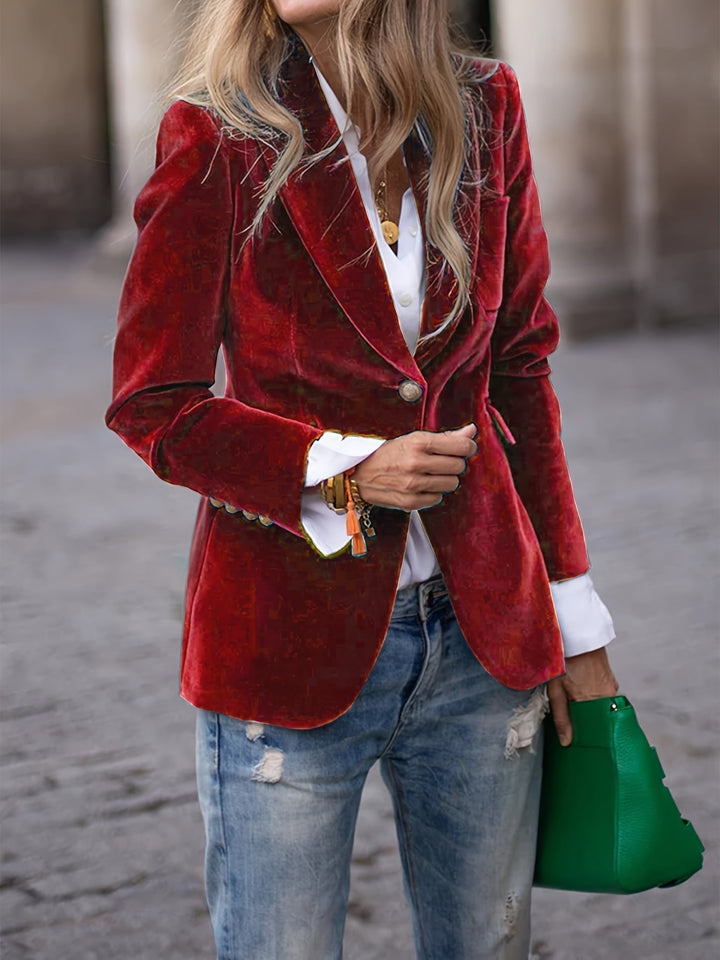 Elizabeth | Elegance Velvet Blazer