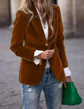 Elizabeth | Elegance Velvet Blazer