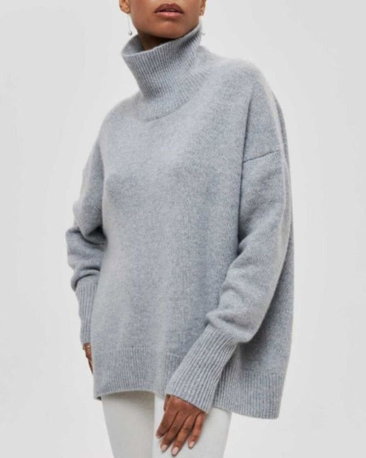 Leonie – High-Neck Knit Sweater