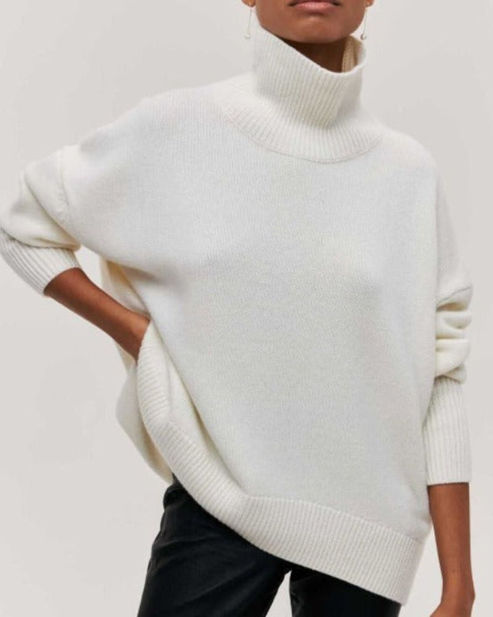 Leonie – High-Neck Knit Sweater