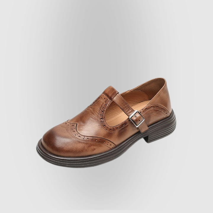 Velda | Elegant Leather Mary Jane Shoes