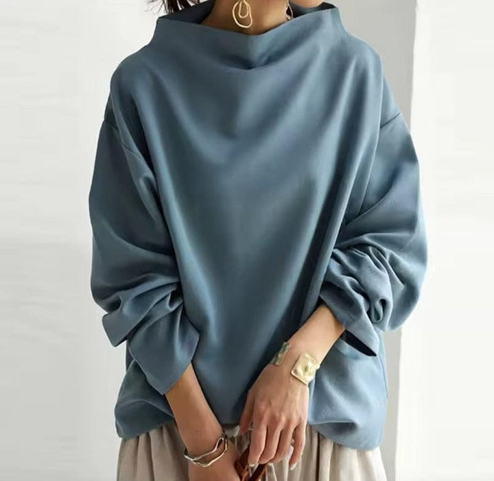 Linda- High-Neck Soft Knit Top