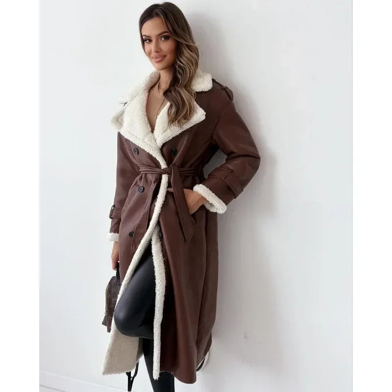 Rosa - Teddy-Lined Trench Coat