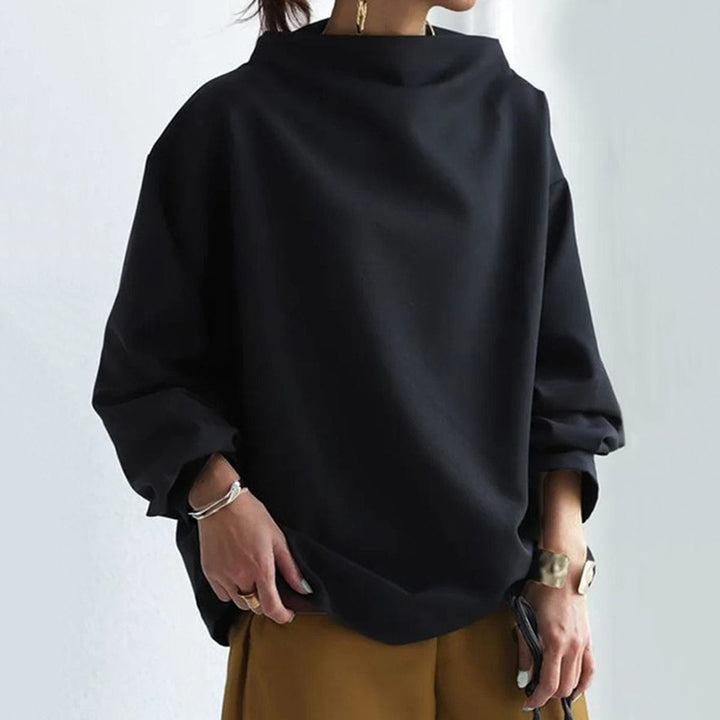 Linda- High-Neck Soft Knit Top