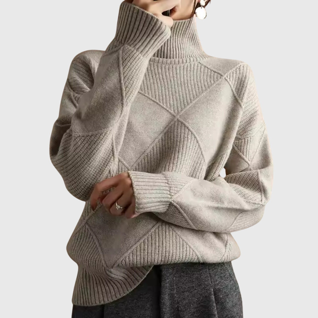 Angela | Elegant Turtleneck Top