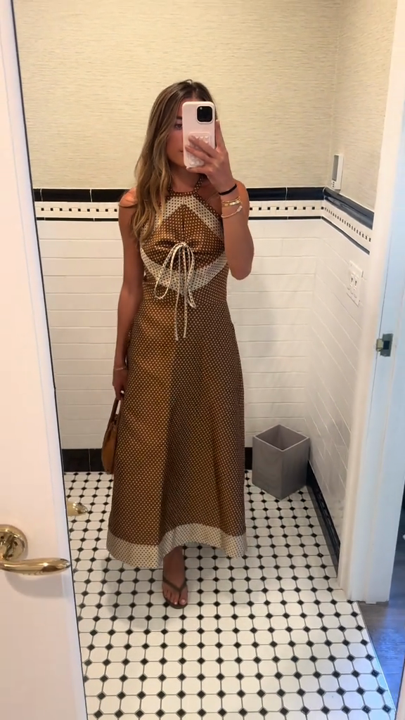 Polka Maxi Dress