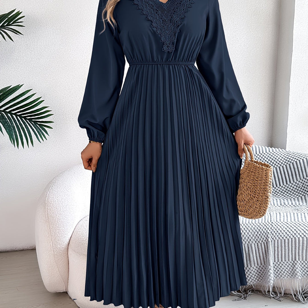 Rosalind Quinn | Lace V-Neck A-Line Dress