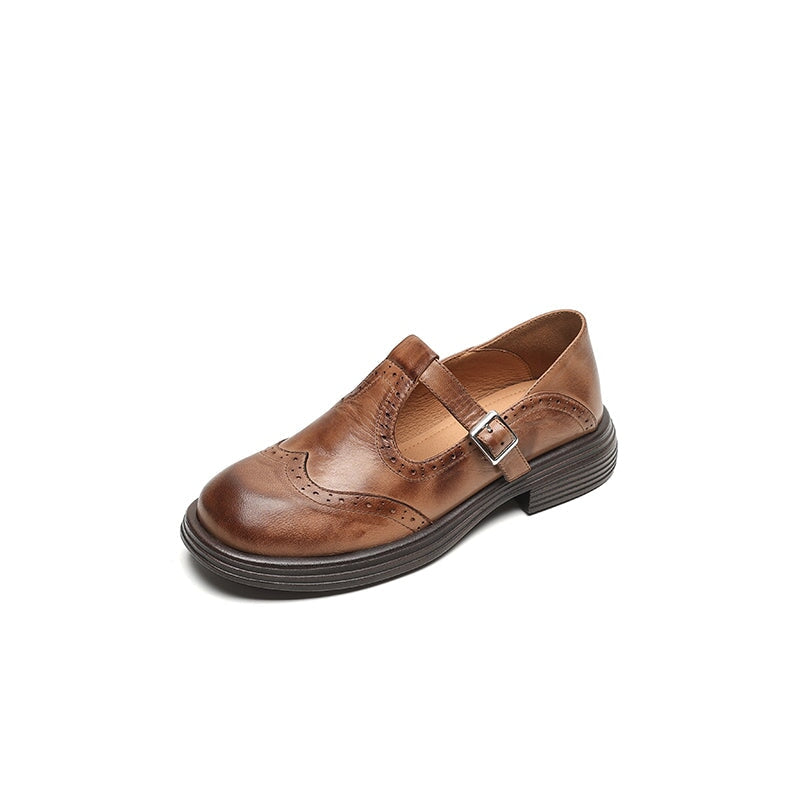 Velda | Elegant Leather Mary Jane Shoes