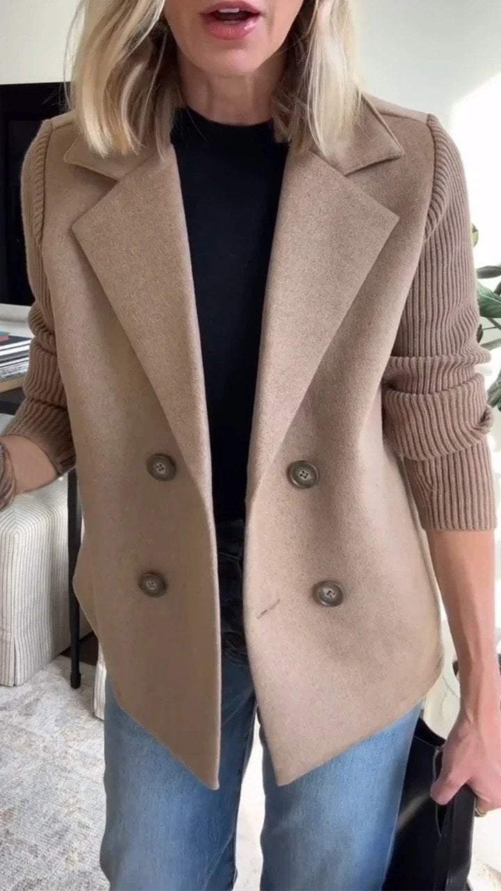 Mikkie - The Soft Ribbed Blazer Coat