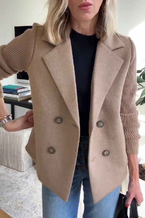 Mikkie - The Soft Ribbed Blazer Coat