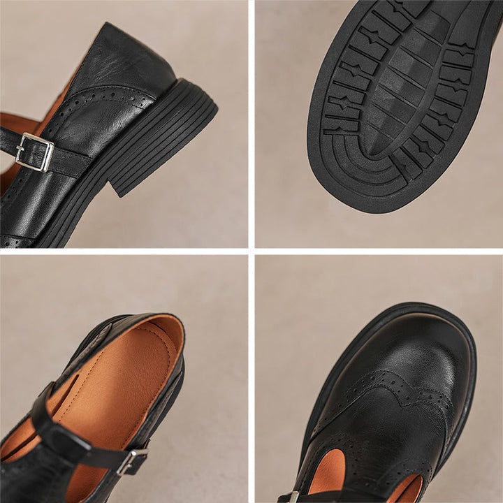 Velda | Elegant Leather Mary Jane Shoes