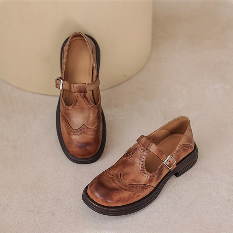Velda | Elegant Leather Mary Jane Shoes